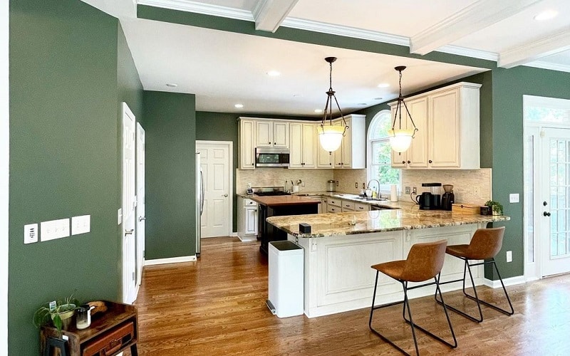 Refreshing Paint Colors For Brighter Makeover Of Kitchen